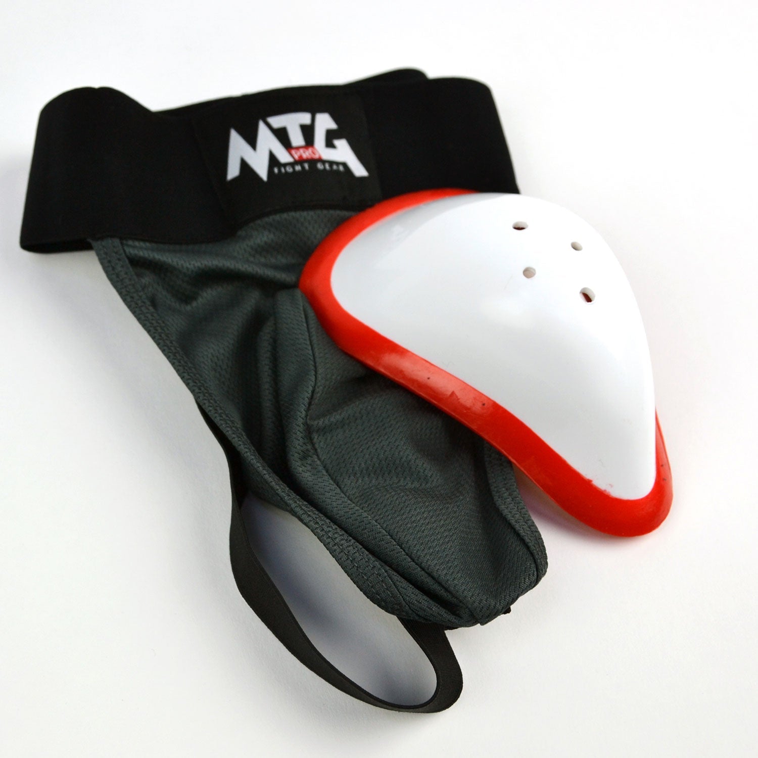 MTG Pro Muay Thai Boxing Elastic Groin Guard Grey-Black