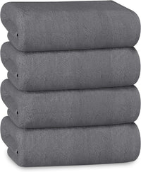 Multi-Pack Hotel Bath Sheets 500gsm Super Absorbent Quick Dry Soft Cotton Towels White Grey for B&Bs and Hospitals OLIVIA ROCCO