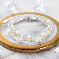 Multi Strand Freshwater Pearl Bracelet