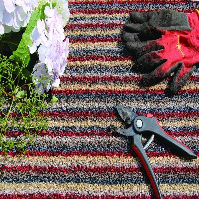 Candy Collection Multicolour Striped Washable Mat