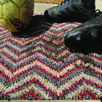 Candy Collection Washable Mat in Chevron Design