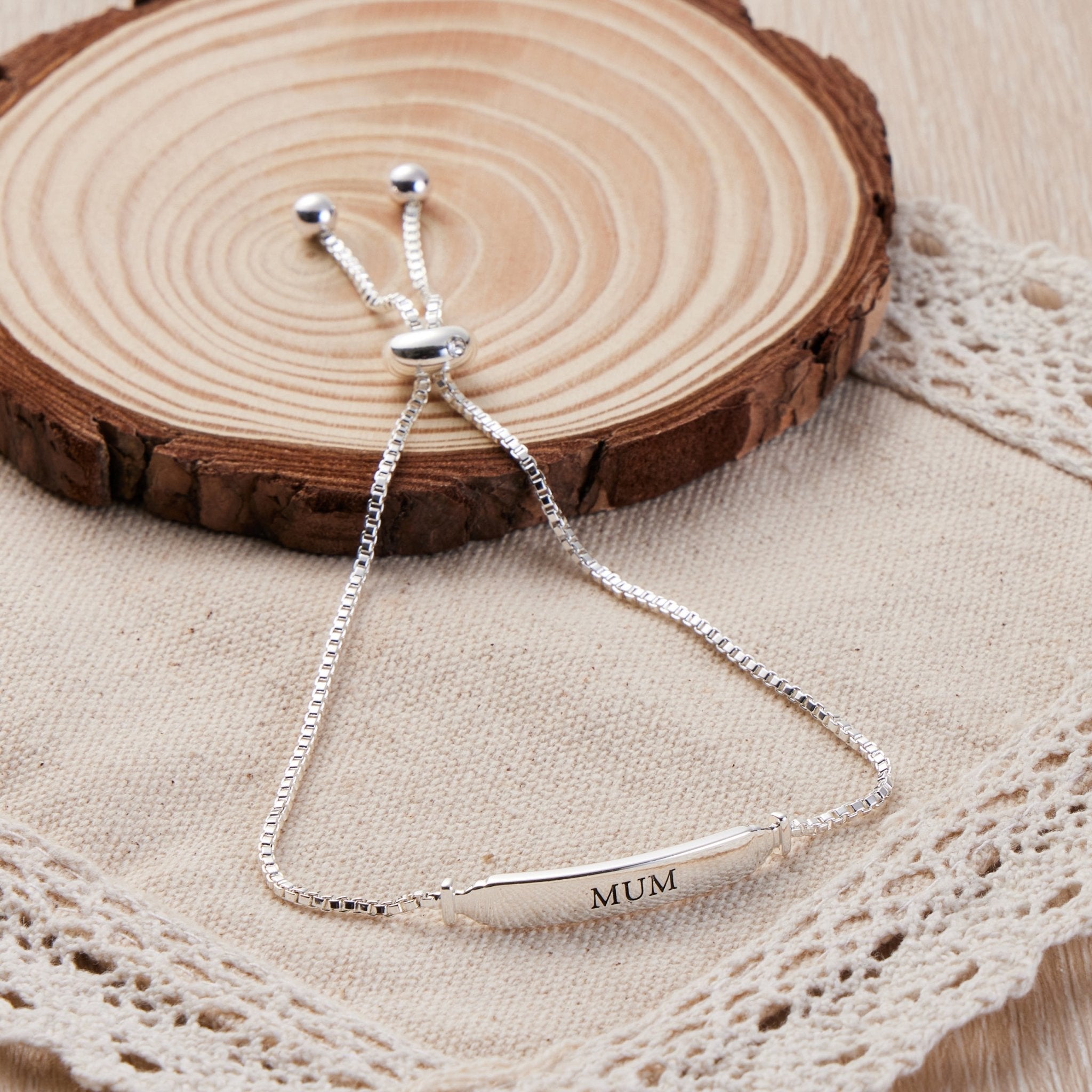 Mum ID Friendship Bracelet Created with Zircondia® Crystals