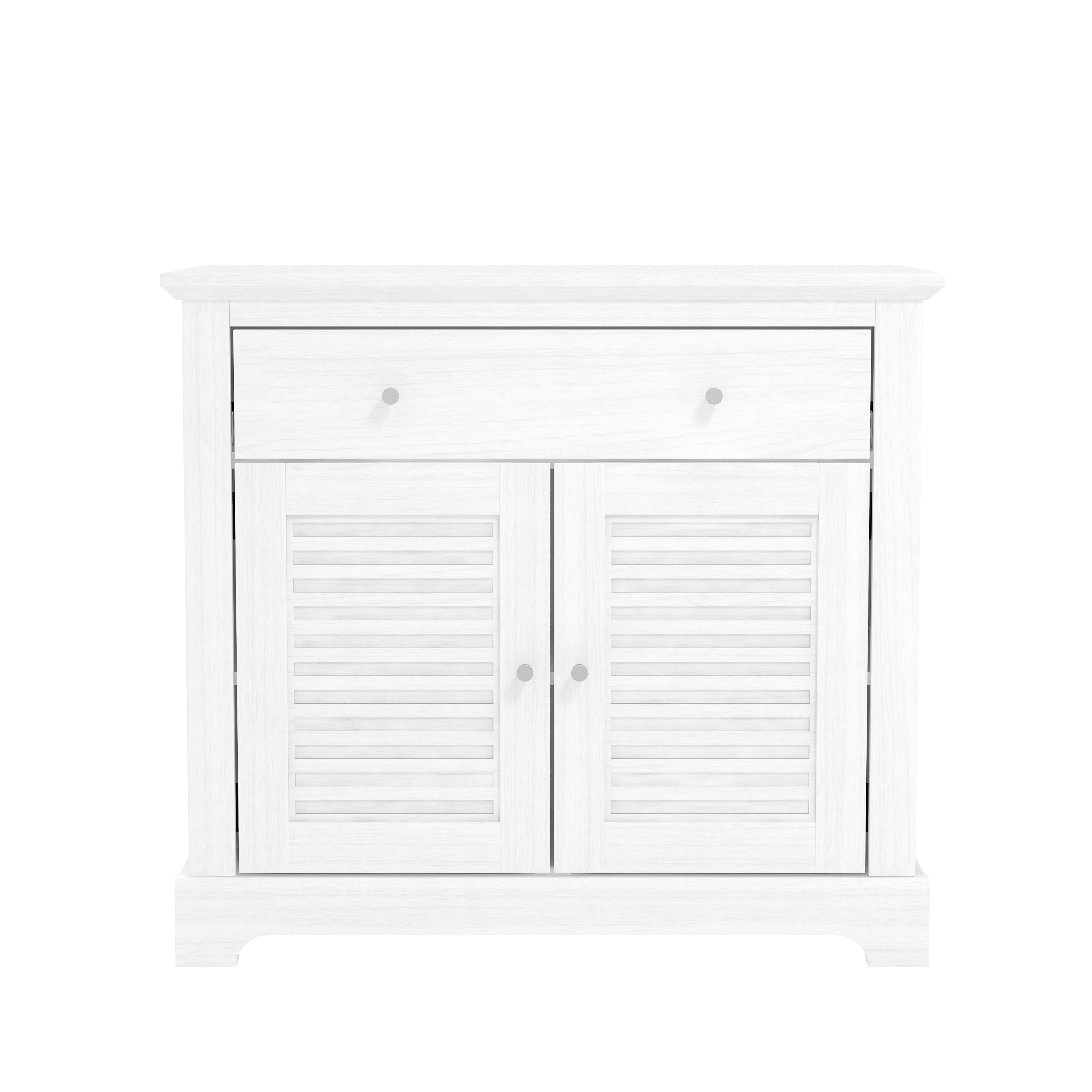 Salcombe Sideboard White 2 Doors 2 Shelves 1 Drawer