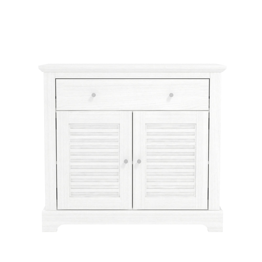Salcombe Sideboard White 2 Doors 2 Shelves 1 Drawer