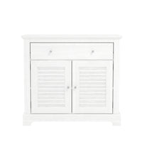 Salcombe Sideboard White 2 Doors 2 Shelves 1 Drawer