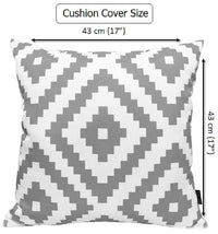 Nairobi Silver Waterproof Outdoor Cushions 17x17 Inches Weather Resistant Durable Polyester Garden Patio by OLIVIA ROCCO