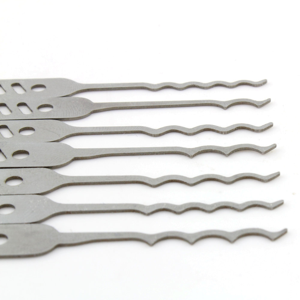 Dangerfield Nano SLIMLINE Covert Lock Pick Rake set - 0.6mm + Leather wallet