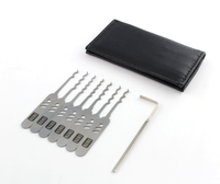 Dangerfield Nano SLIMLINE Covert Lock Pick Rake set - 0.6mm + Leather wallet