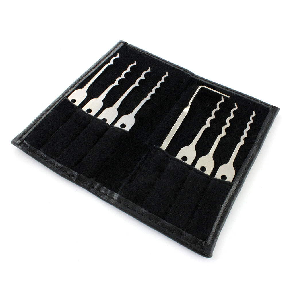 Dangerfield Nano SLIMLINE Covert Lock Pick Rake set - 0.6mm + Leather wallet