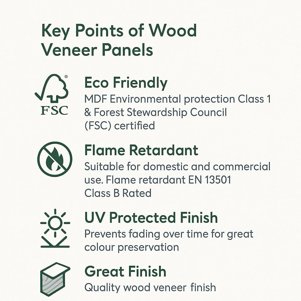 Natural Oak Acoustic Wall Panels