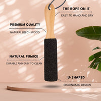 Natural Pumice Foot File - Black