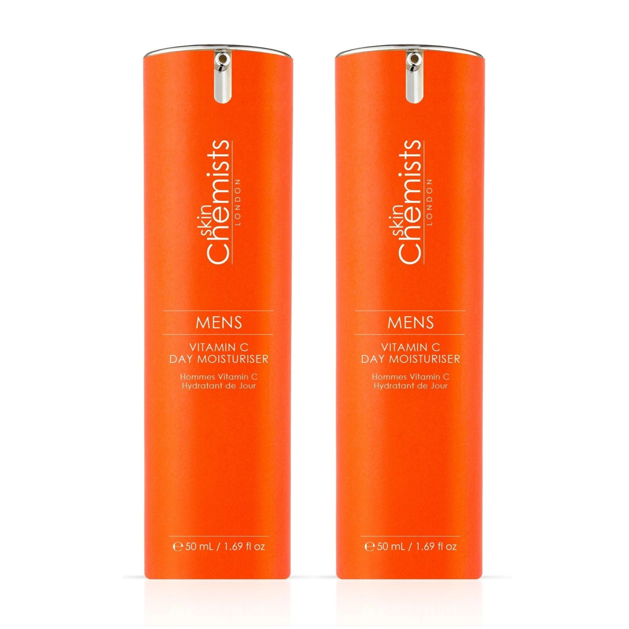 skinChemists Men's Vitamin C Day Moisturiser 50ml Twin Value Savings Pack