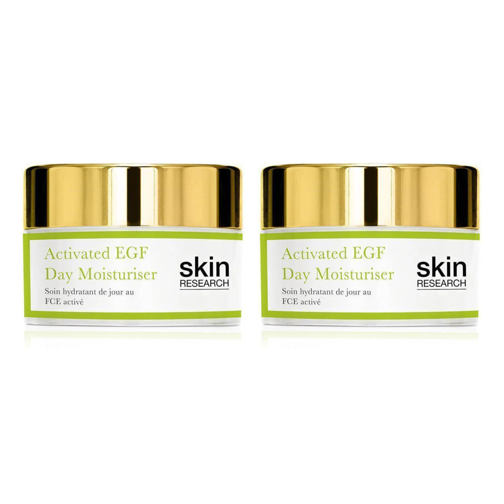 Skin Research Activated EGF Day Moisturiser 50ml Twin Value Savings Pack