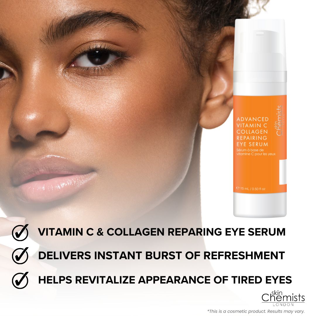 skinChemists Advanced Vitamin C Collagen Repairing Eye Serum 15ml Twin Value Savings Pack