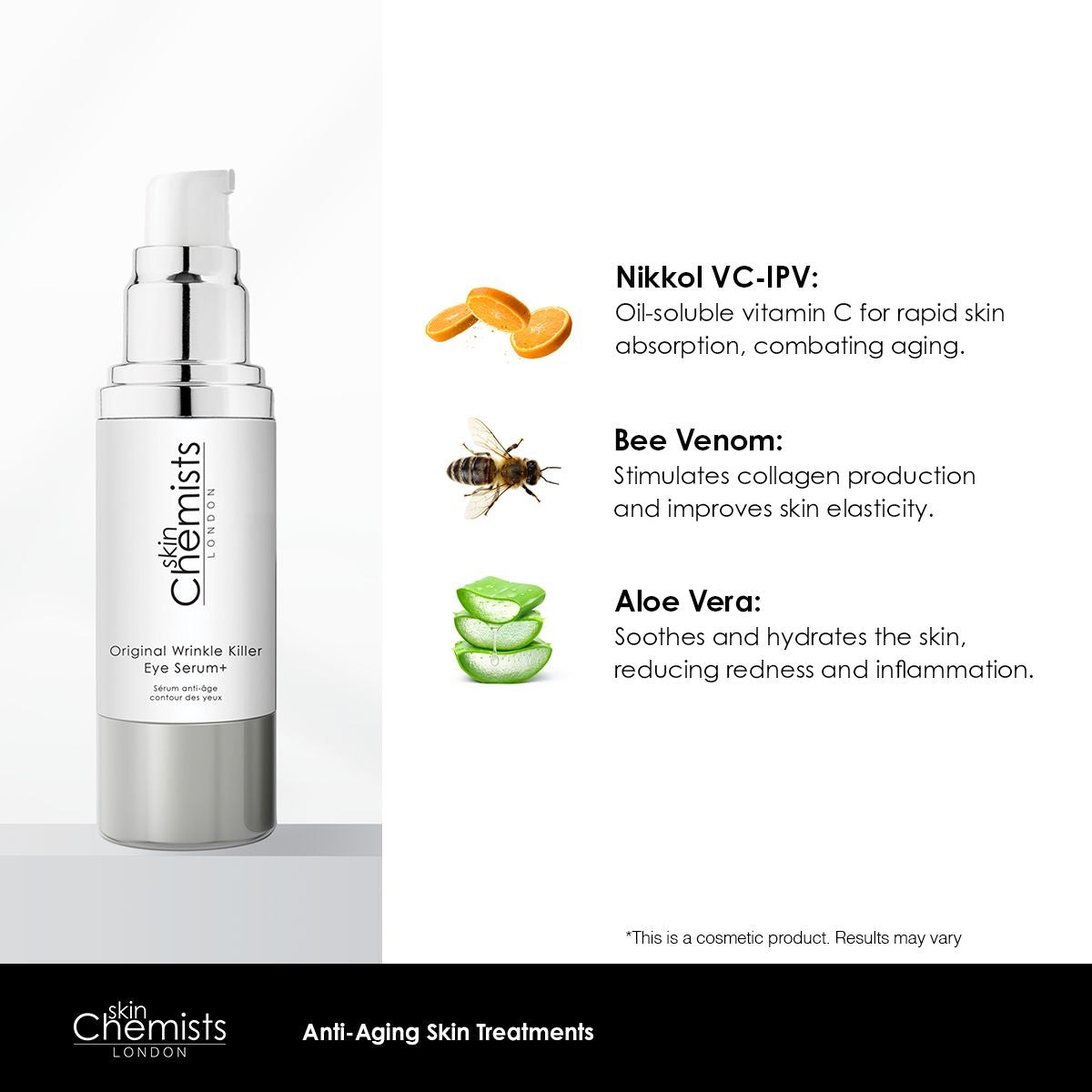 skinChemists Men's Eye Serum 30ml Twin Value Savings Pack