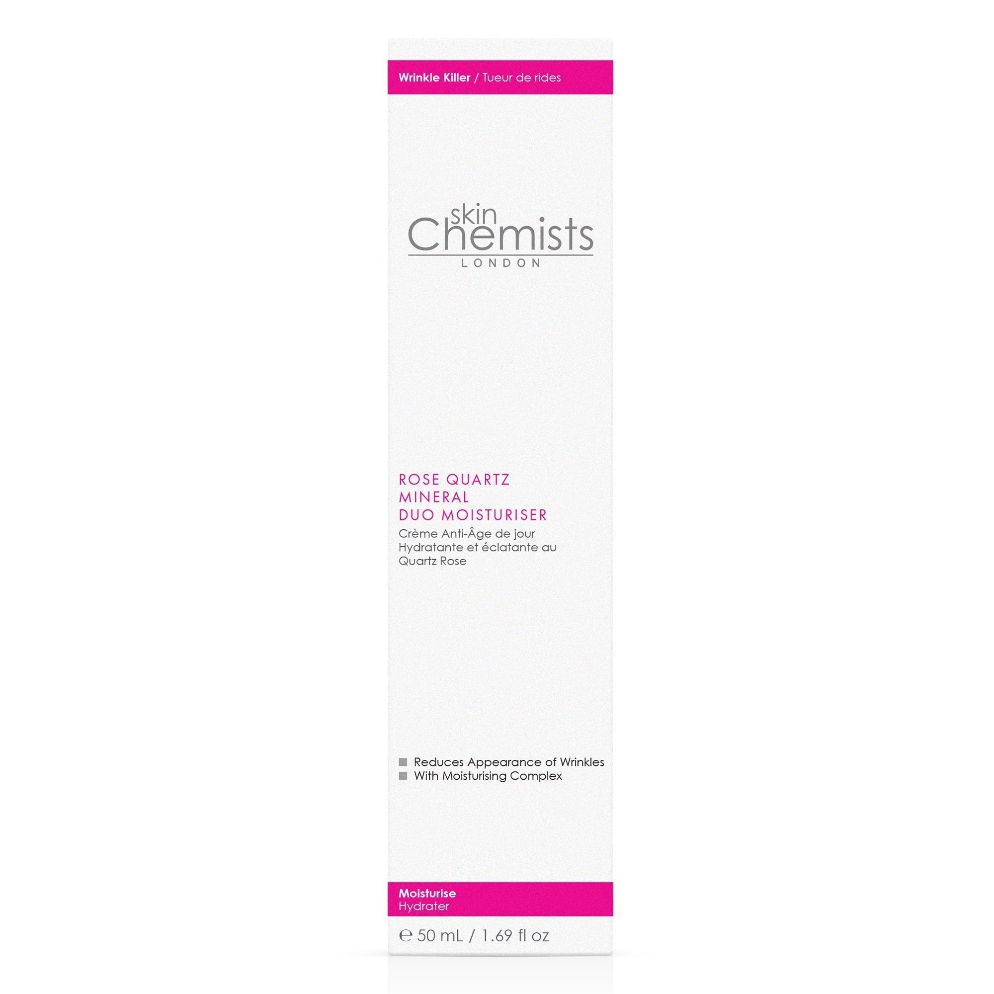 skinChemists Rose Quartz Duo Moisturiser 50ml Twin Value Savings Pack