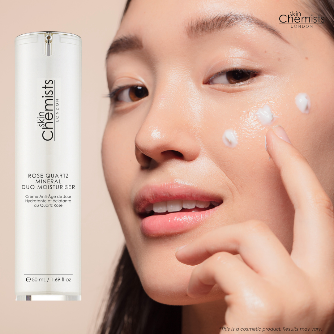 skinChemists Rose Quartz Duo Moisturiser 50ml Twin Value Savings Pack