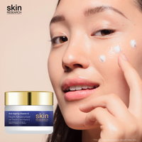 Skin Research Anti-Ageing Vitamin D Hyaluronic Acid & Vitamin C Night Moisturiser 50ml Twin Value Savings Pack