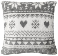 Nordic Fair Isle Reversible Teddy Fleece Duvet Set Plush Faux Fur Bedding with Pillowcases Warm Winter Decor by OLIVIA ROCCO