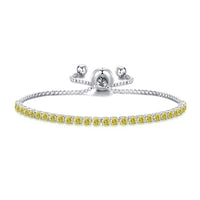 November Birthstone Friendship Bracelet with Topaz Zircondia® Crystals