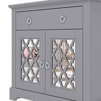 Honition Sideboard Grey 2 Doors 2 Shelves 1 Drawer