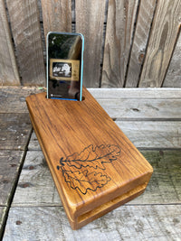 Oak Leaf Laid Back Acoustic Speaker for Smart Phones