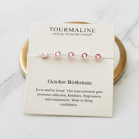 October Birthstone Bracelet Created with Tourmaline Zircondia® Crystals