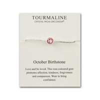 October (Tourmaline) Birthstone Bracelet Created with Zircondia® Crystals