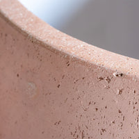 Orbello | Blushstone – 35cm Medium Concrete Sphere Planter – 25L Round Plant Pot