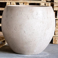 Orbello | Truffle –  35cm Medium Concrete Sphere Planter – 25L Round Plant Pot