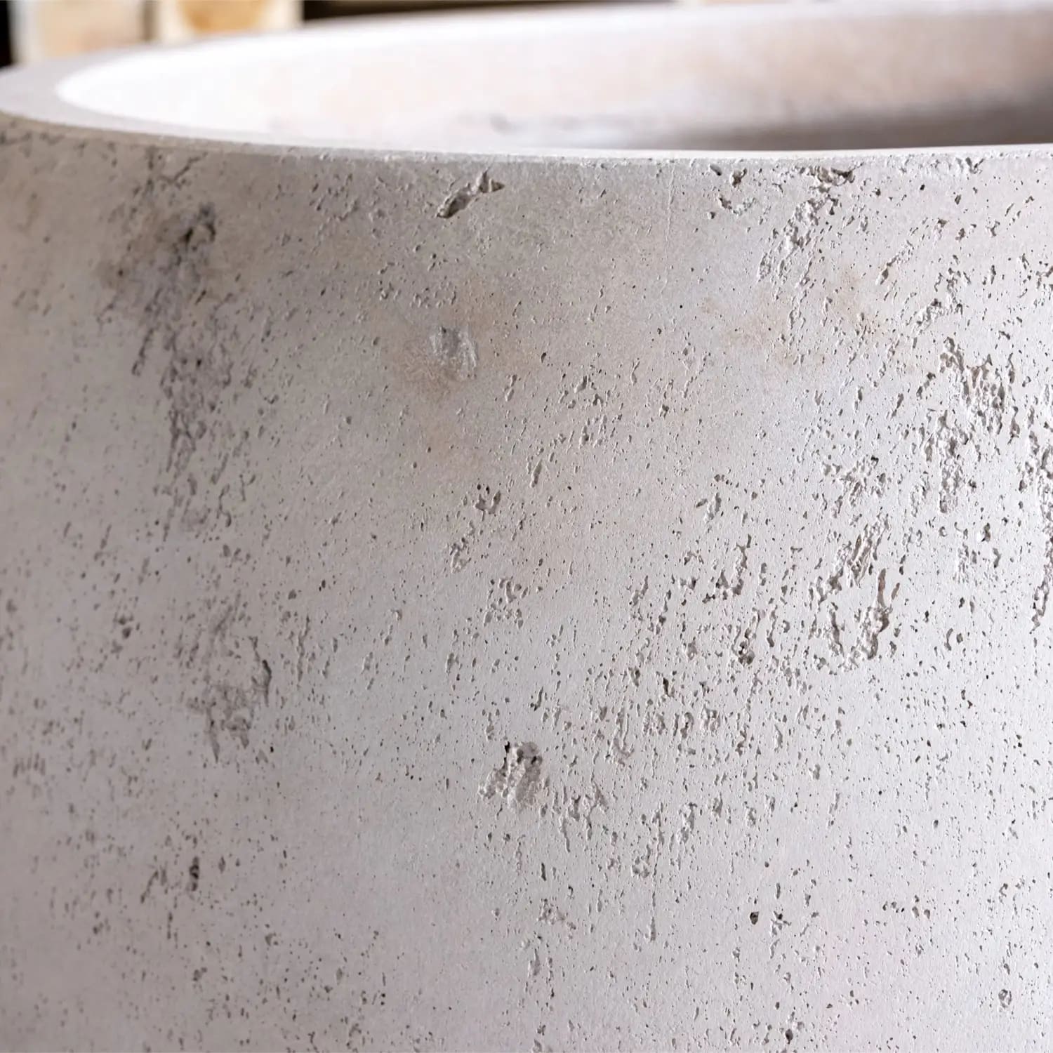 Orbello | Truffle – 55cm Large Concrete Sphere Planter – 82L Round Plant Pot