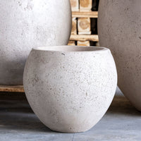 Orbello | Truffle – 70cm Extra Large Concrete Sphere Planter – 207L Round Plant Pot