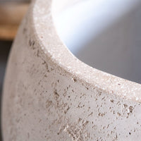 Orbello | Truffle – 70cm Extra Large Concrete Sphere Planter – 207L Round Plant Pot