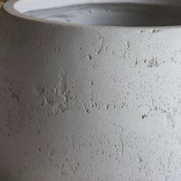 Orbello | White Mist – 110cm XXL Concrete Sphere Planter – 686L Round Plant Pot