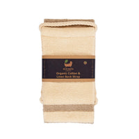 Organic Cotton & Linen Back Strap and Glove