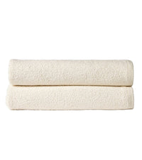 Pack of 2 Large Quick-Drying Lightweight Easycare Indus Valley Cotton Bath Sheets 80x140 cm for Home Travel Gym Holidays Multiple Colours by OLIVIA ROCCO