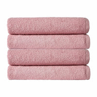 Pack of 4 Large Quick-Drying Lightweight Easycare Indus Valley Cotton Bath Sheets 80x140cm for Home Travel Gym Holidays Multiple Colours by OLIVIA ROCCO