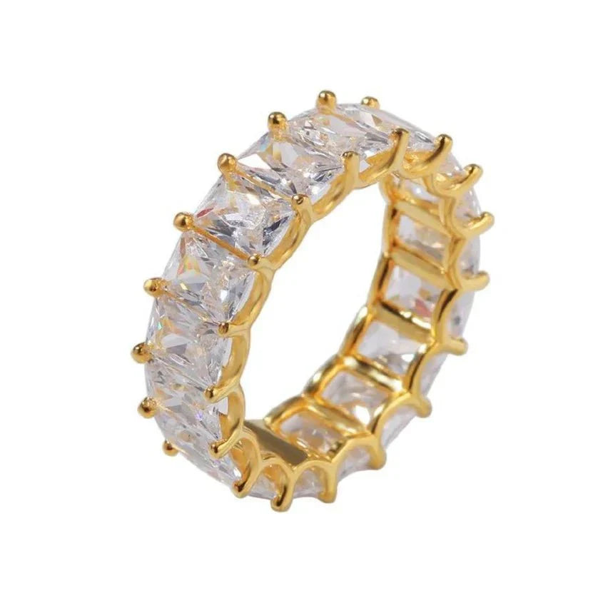 Pave Baguette Ring