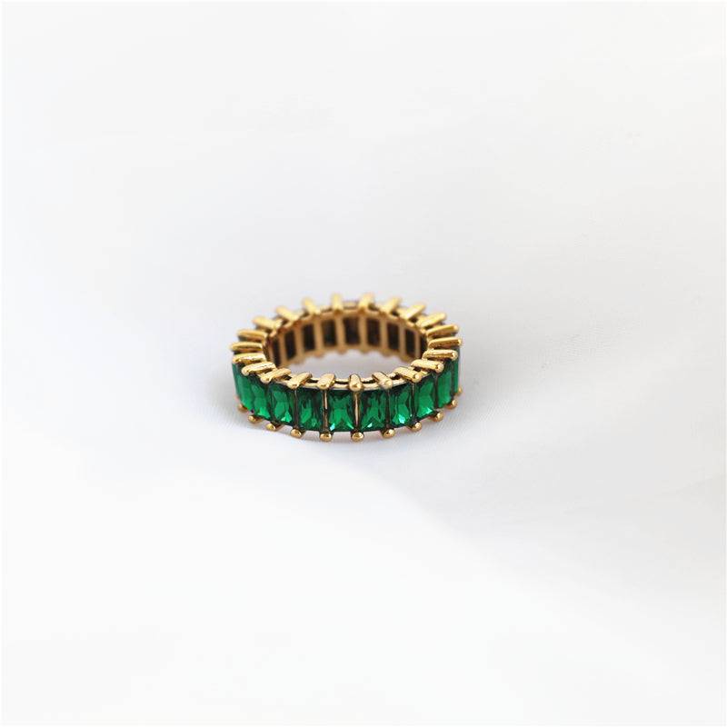 Pave Baguette Ring