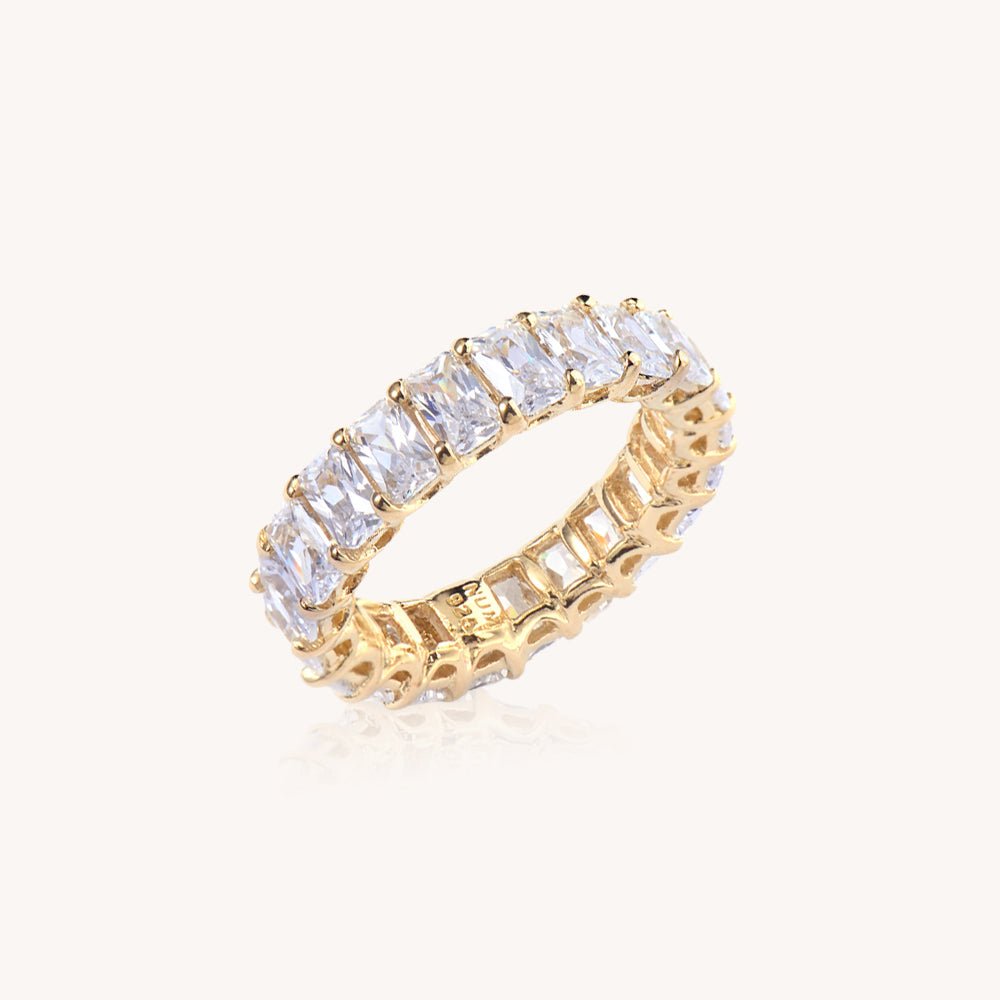 Pave Baguette Ring