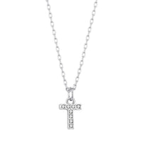 Pave Initial Necklace Letter T Created with Zircondia® Crystals