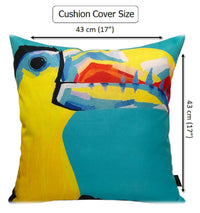 Pelican Outdoor Waterproof Weather-Resistant Cushions for Patio Garden Beach and Indoor Use 43x43 cm Filled with Hollowfibre by OLIVIA ROCCO
