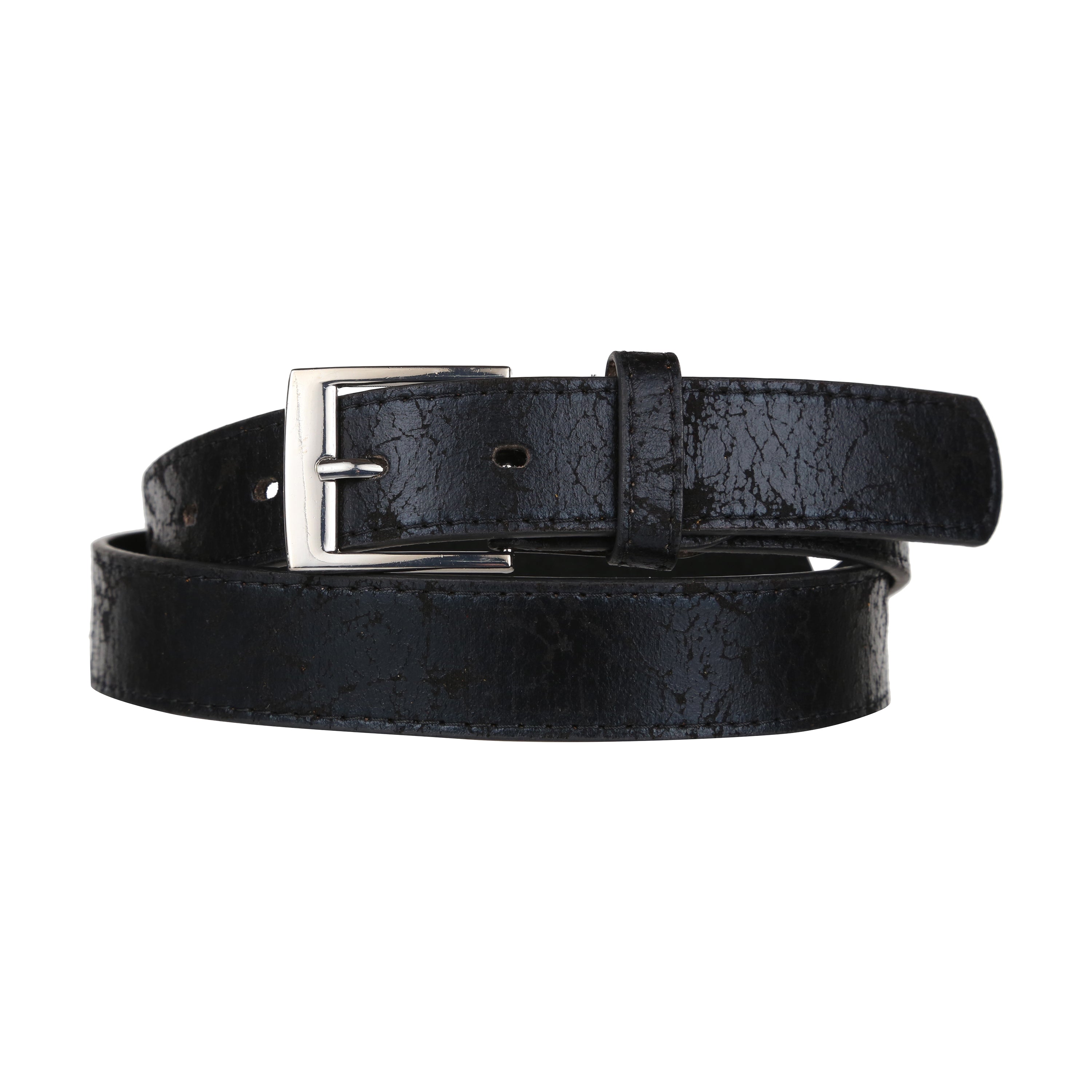 Forest 1" Wide Antique Design Bonded Leather Belt