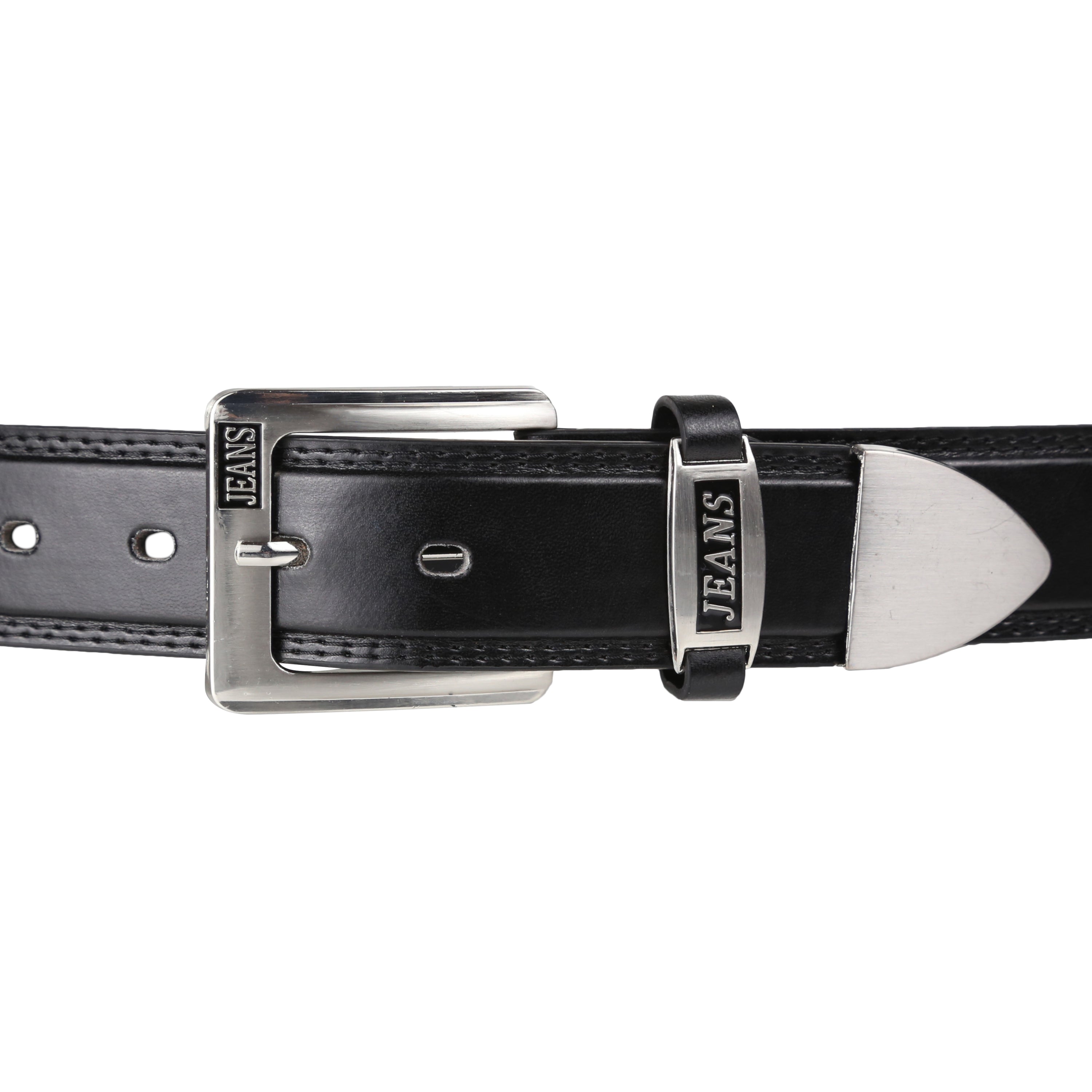 Forest 1.5" Wide Jeans Design Bonded Leather Belt