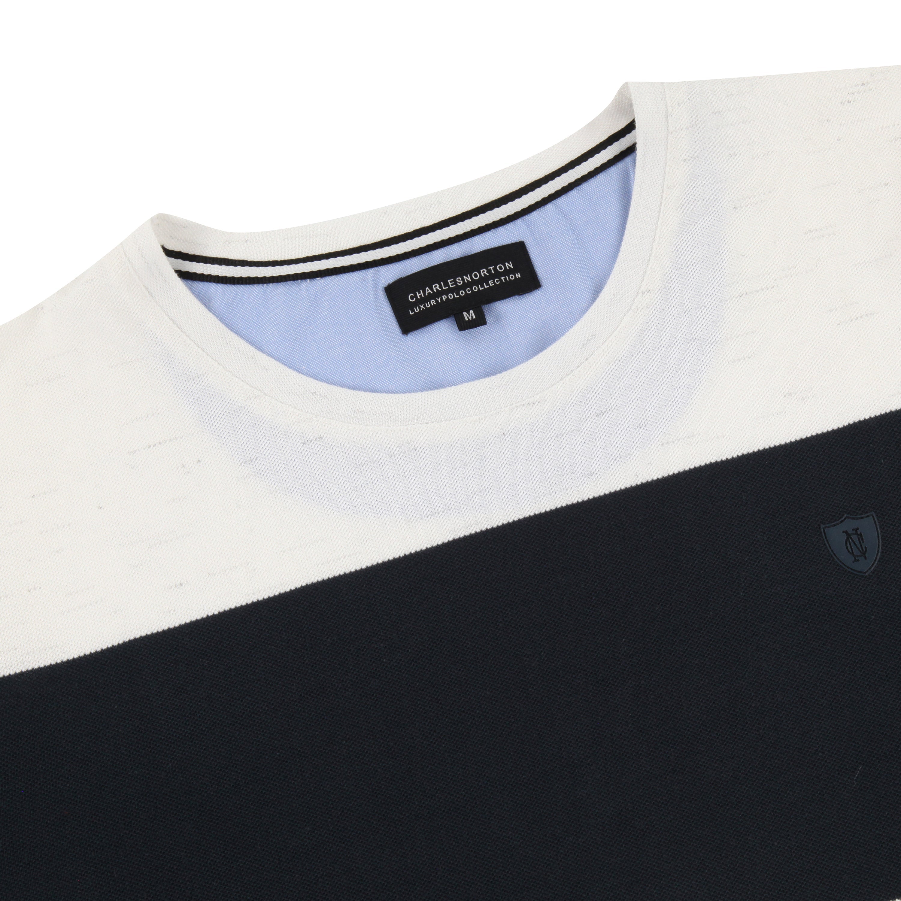 Charles Norton Massachusetts Striped Pique T-Shirt