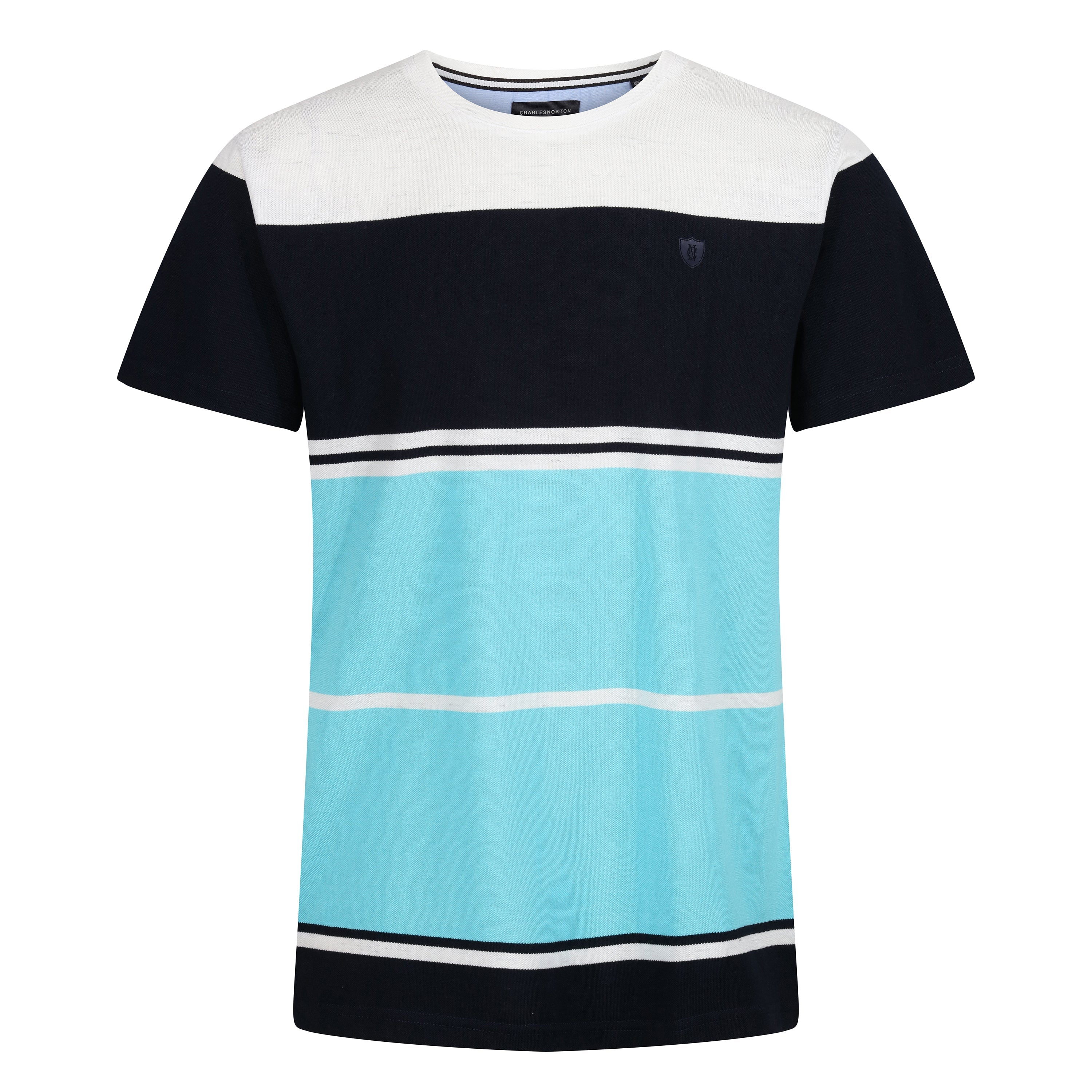 Charles Norton Massachusetts Striped Pique T-Shirt