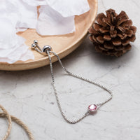 Pink Crystal Bracelet Created with Zircondia® Crystals