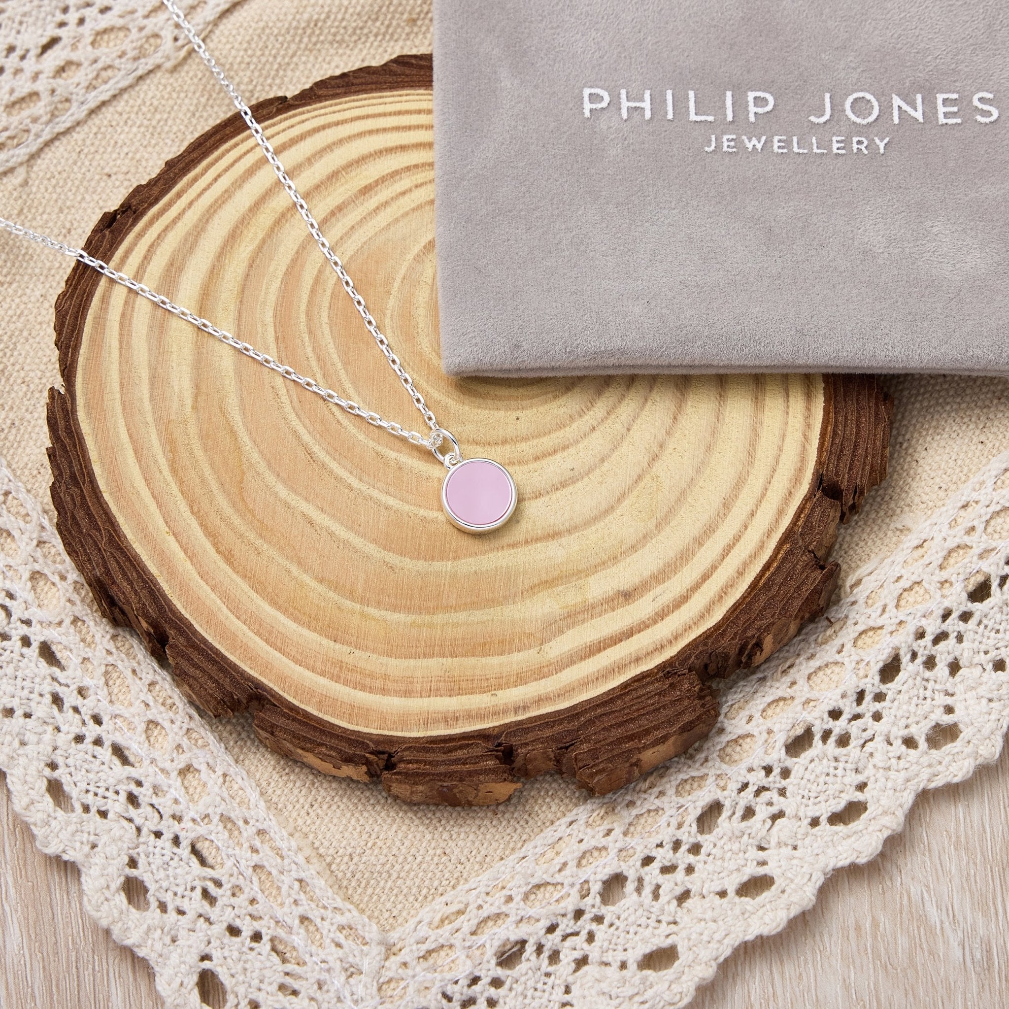 Pink Mother of Pearl Necklace