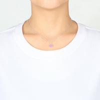 Pink Mother of Pearl Necklace with Quote Card