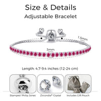 Pink Tennis Friendship Bracelet Created with Zircondia® Crystals